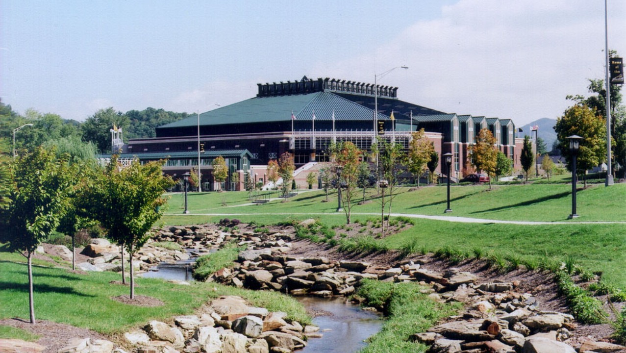 Convocation Center With Creek