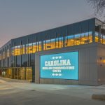 Carolina Media and Comm Center Exterior at Dusk-9x16
